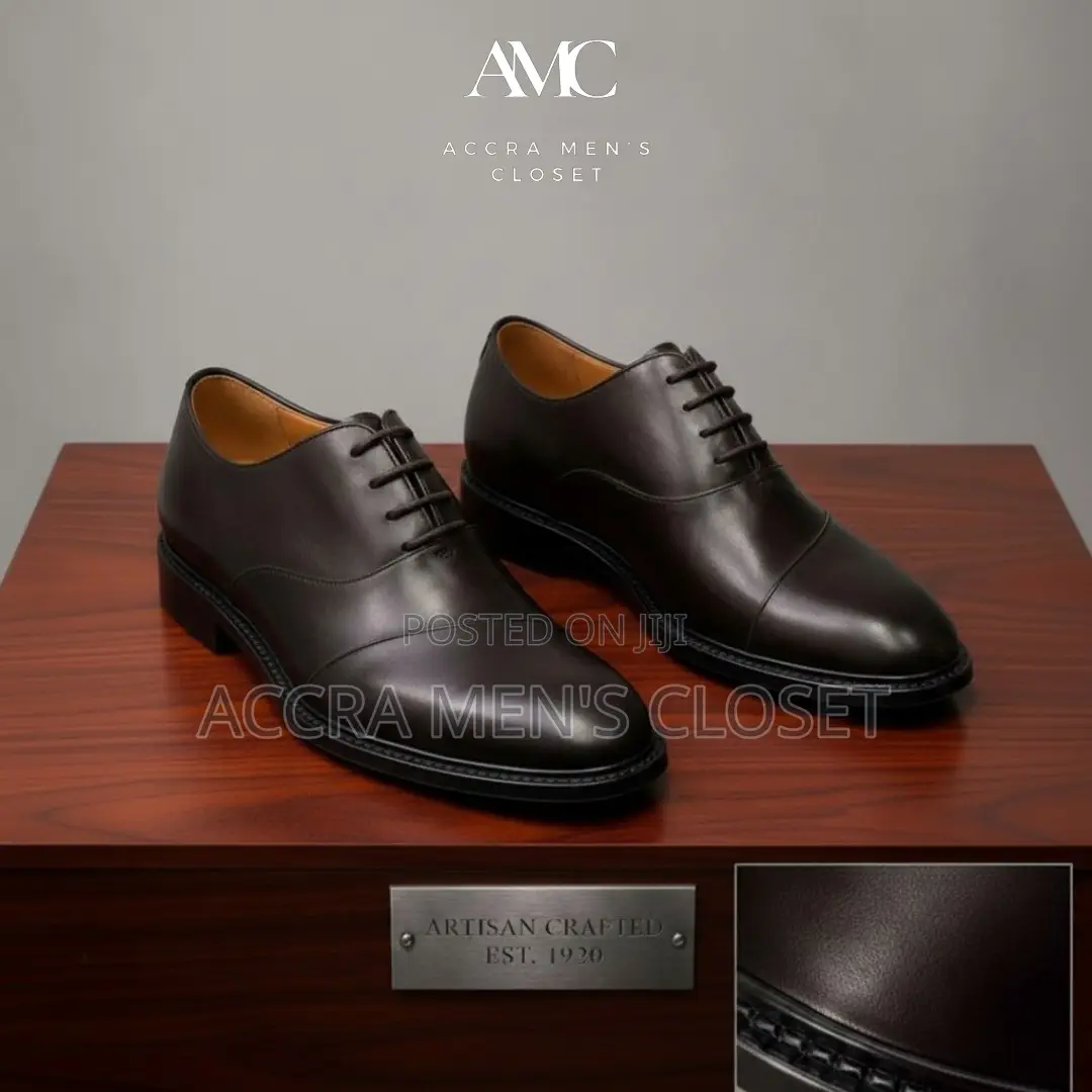 Men's Leather Dress Shoes – Oxford Loafer Formal Shoes in Black