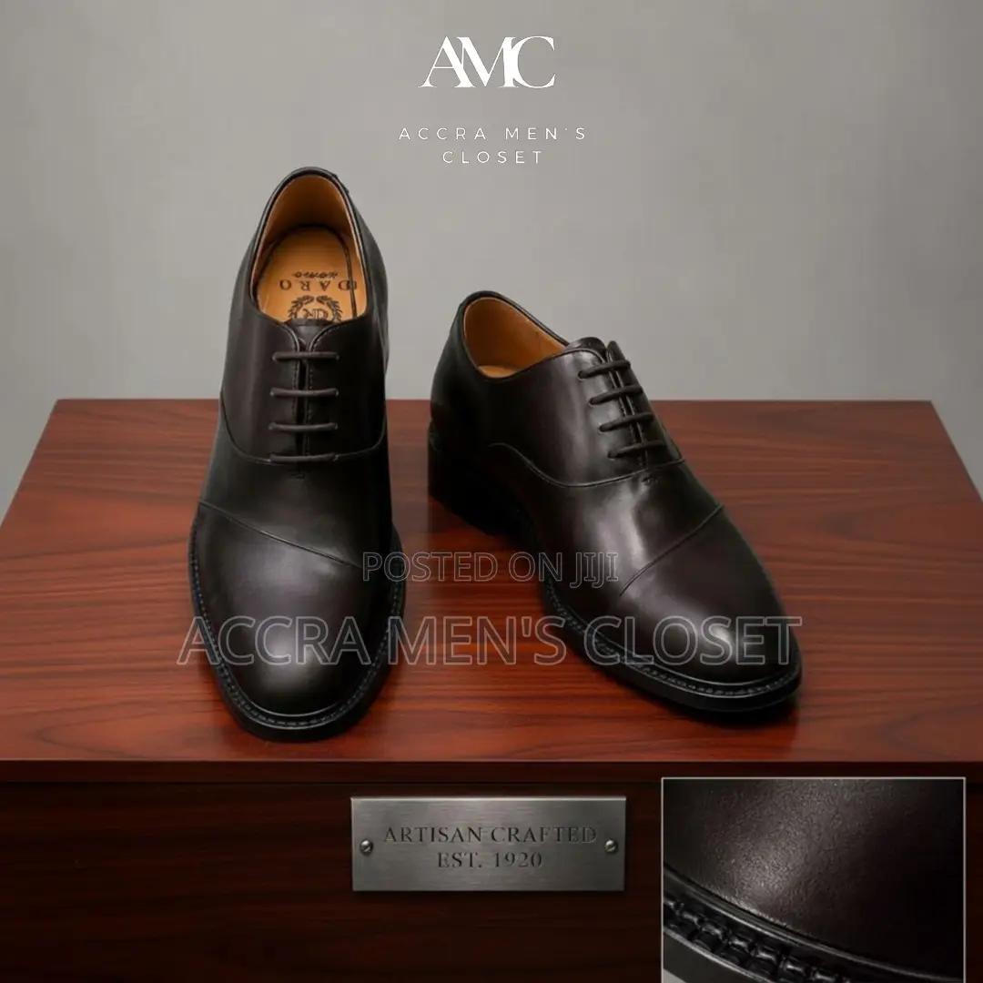 Men's Leather Dress Shoes – Oxford Loafer Formal Shoes in Black
