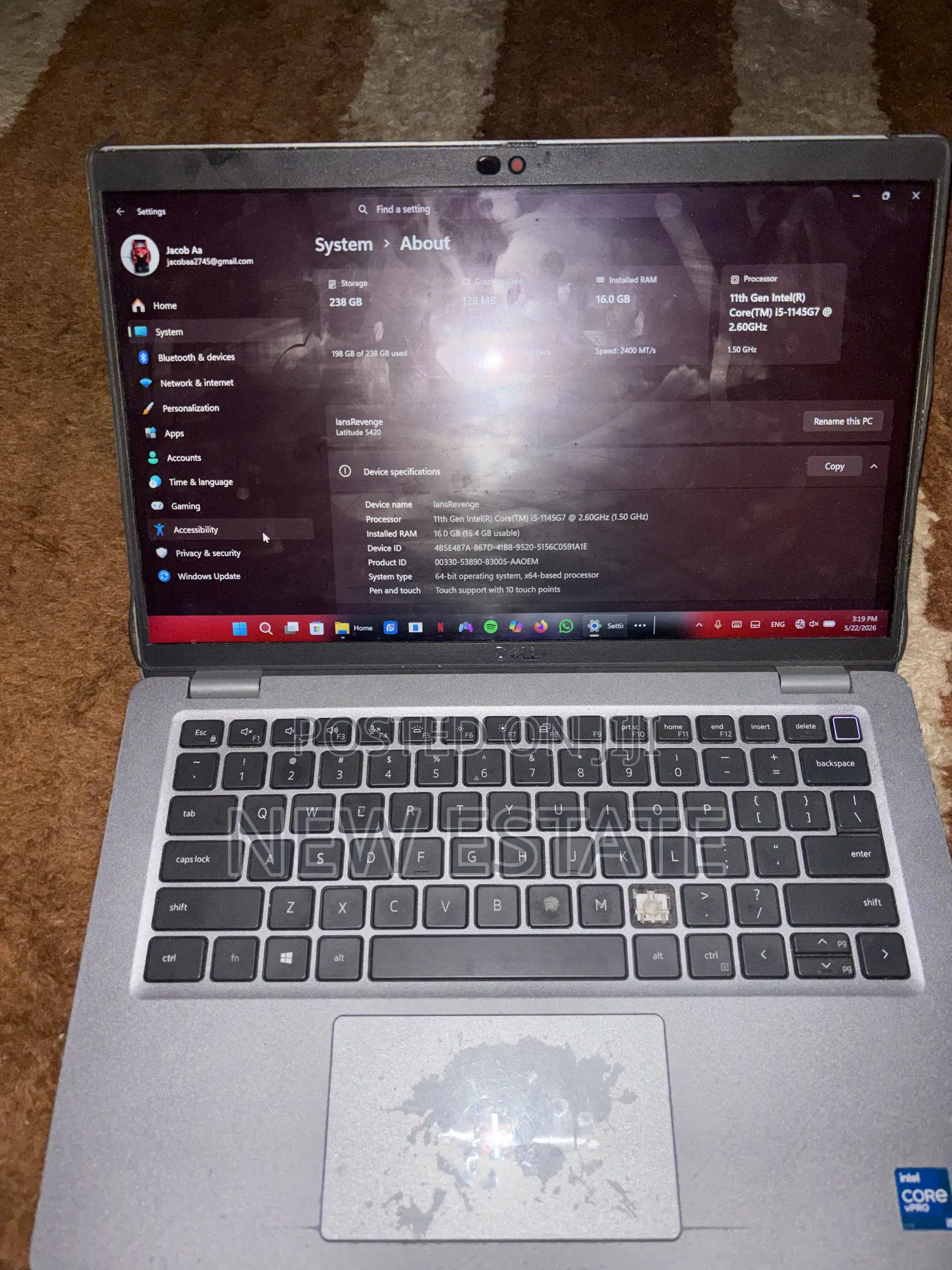 Laptop Dell Latitude 5420 16GB Intel Core i5 SSD 256GB