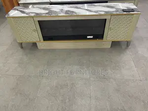 Tv Stand With Bluetooth Speakers and Lights