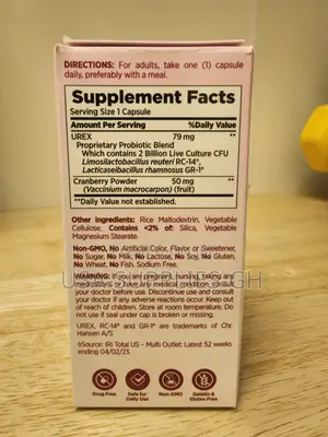 Nature's Bounty Vaginal Probiotics Healthy Ph Balance From Usa