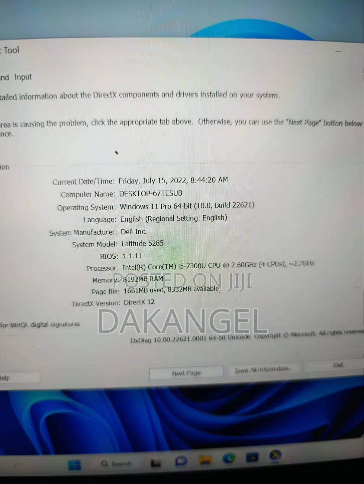 Laptop Dell Latitude 12 5285 8GB Intel Core i5 SSD 256GB
