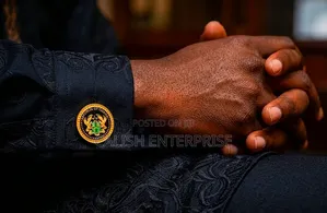 Premium Ghana Coat of Arms Cufflinks – Luxury Men's Accessories