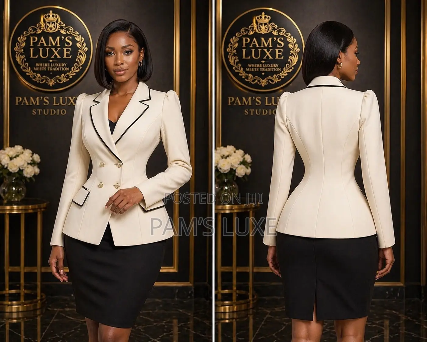 Ivory Luxe Tailored Blazer