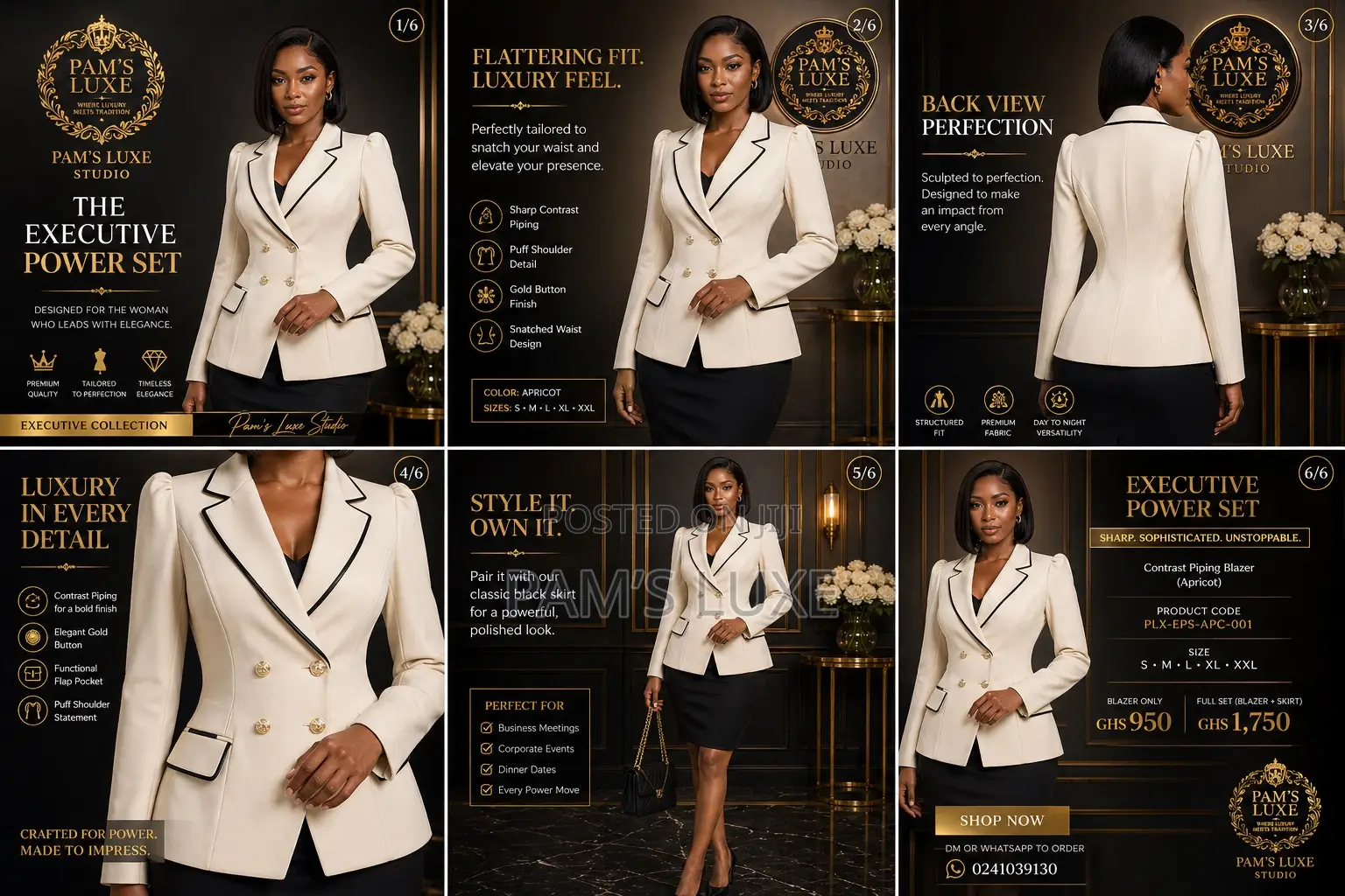 Ivory Luxe Tailored Blazer