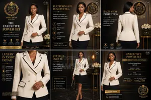 Ivory Luxe Tailored Blazer