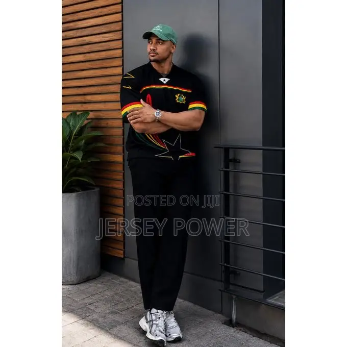 Ghana Jersey Black Fashion ( Star)
