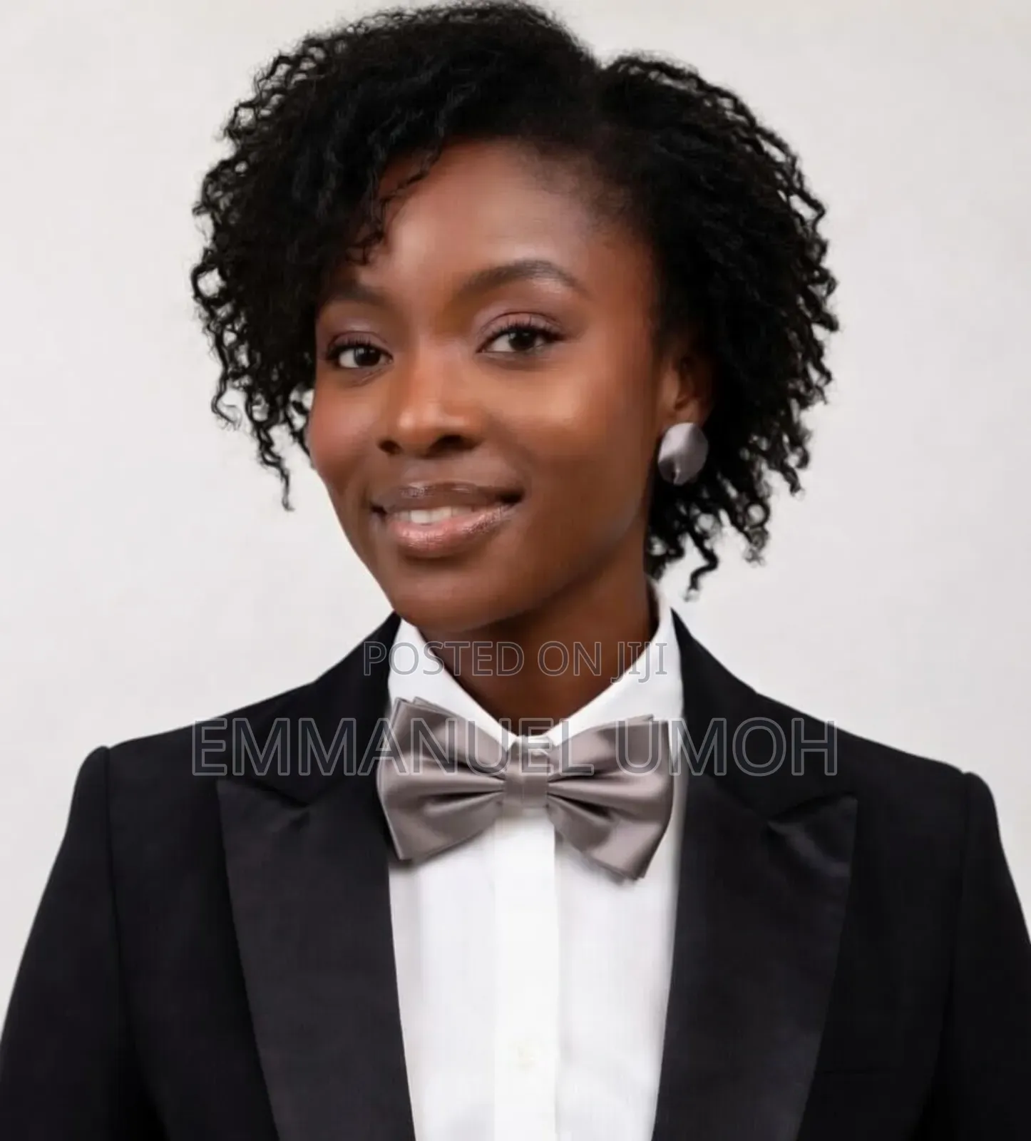 Classic Ladies Bow Ties With Matching Earrings