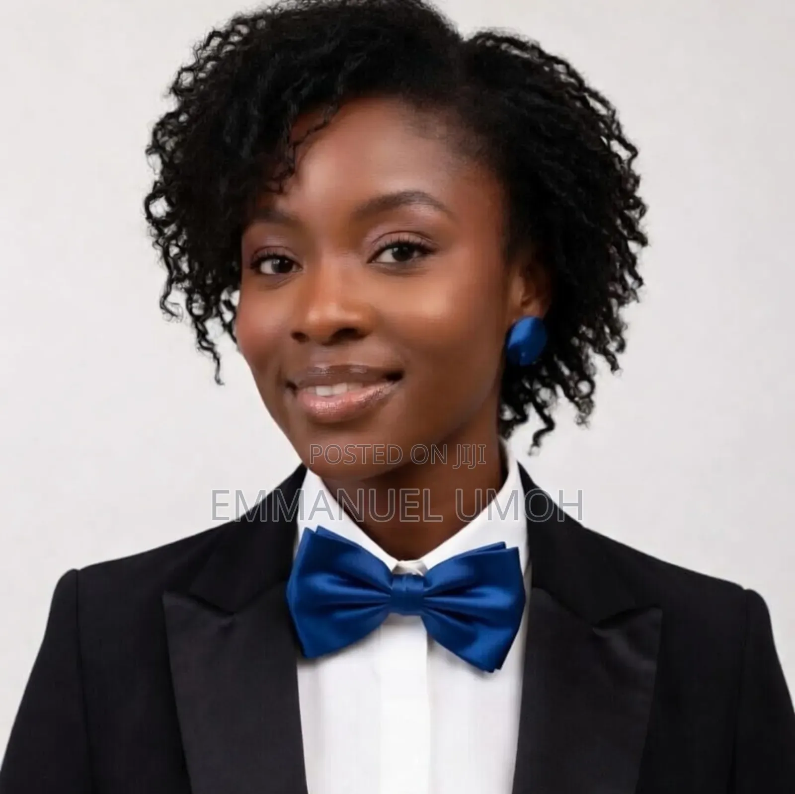 Classic Ladies Bow Ties With Matching Earrings