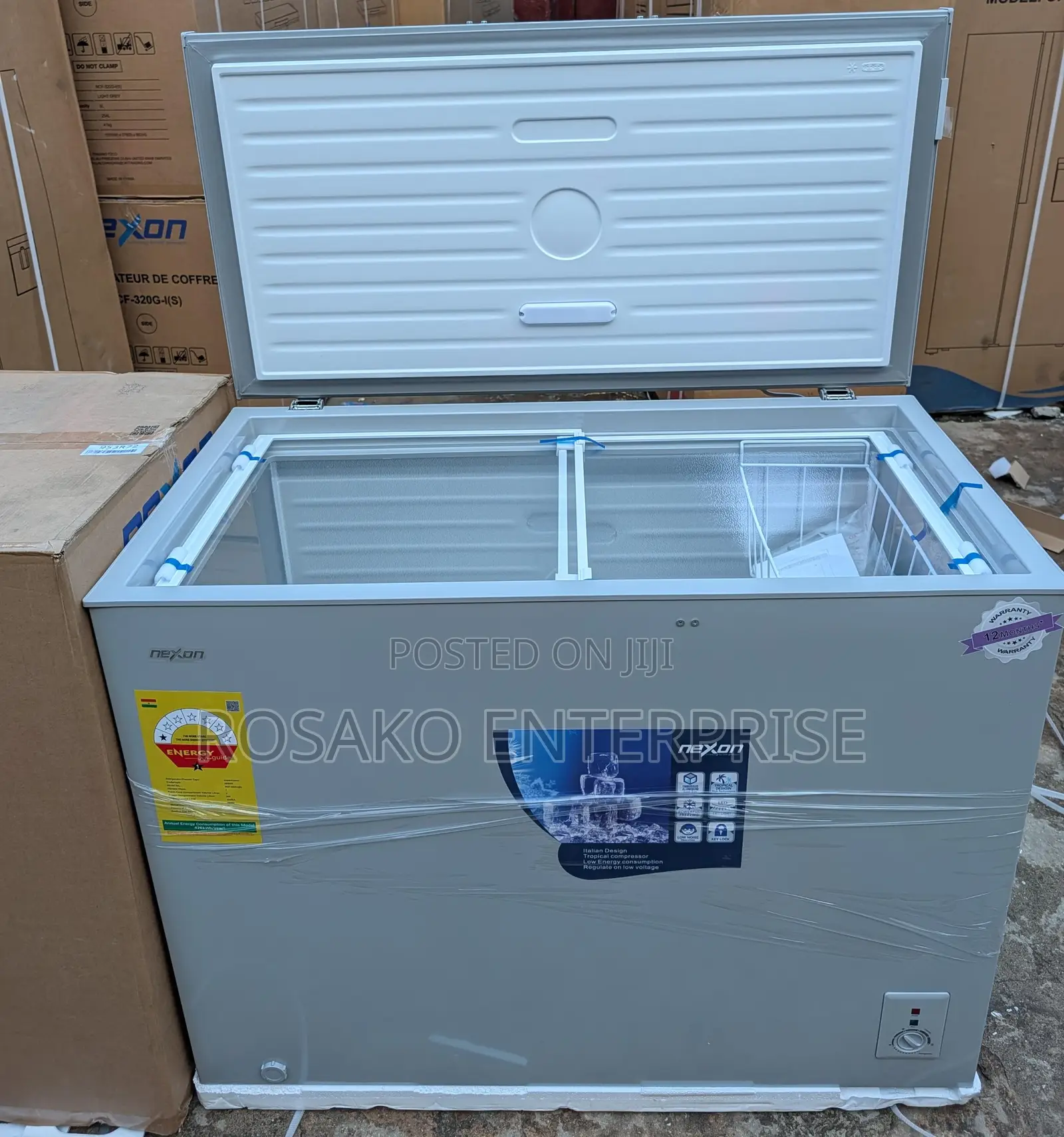 Nexon 254l Chest Freezer With Sliding Glass