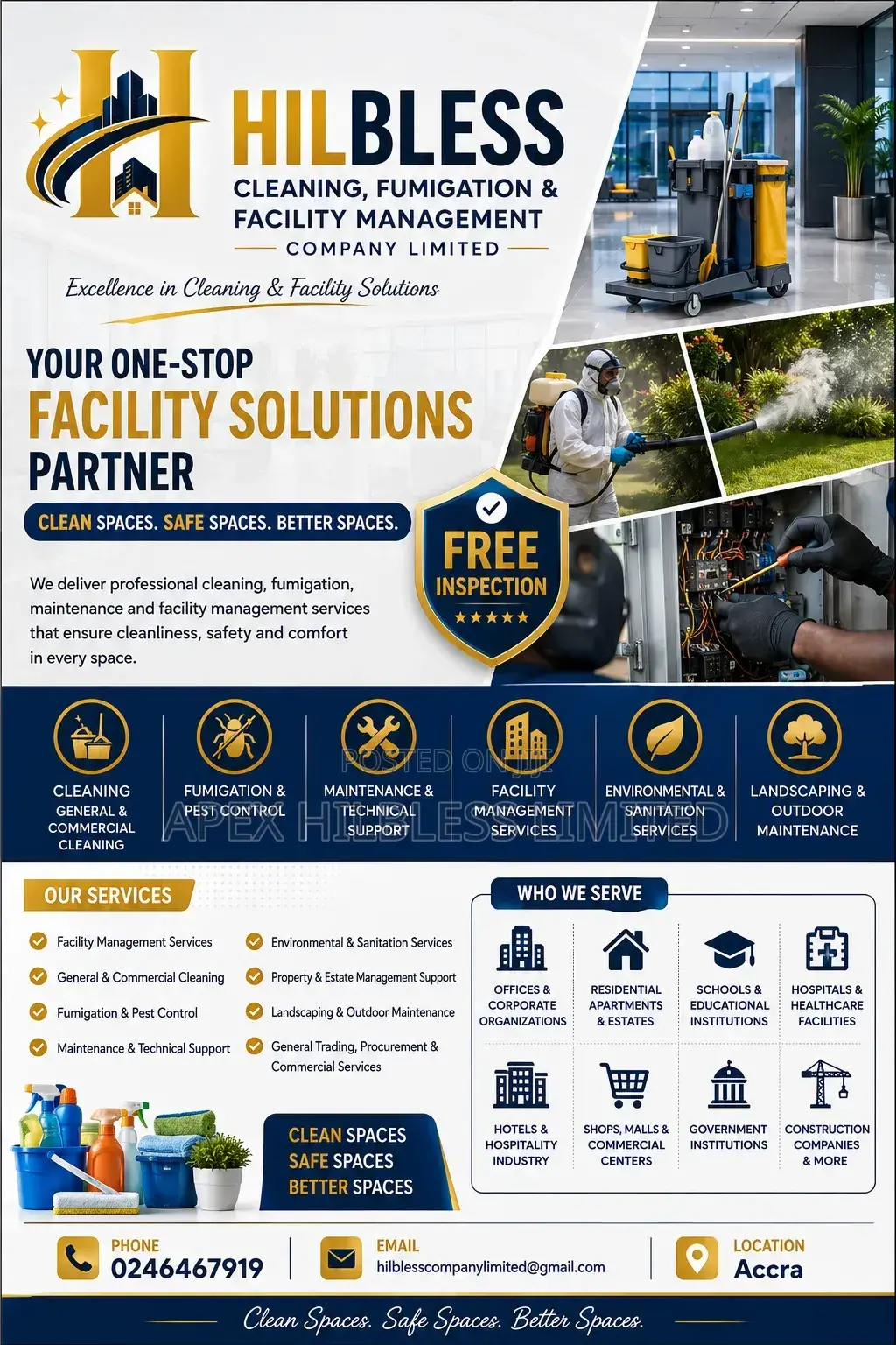 Hilbless Cleaning, Fumigation Facility Management Company Limited