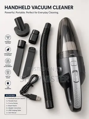 Powerful Portable Handheld Vacuum Cleaner – Clean Anywhere Anytime!