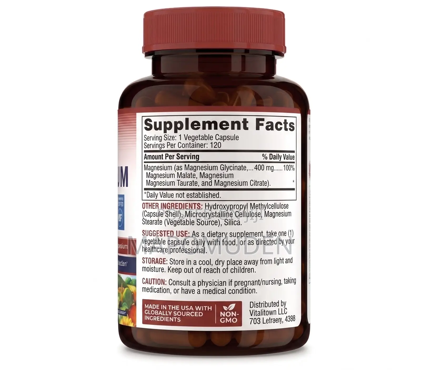 Vitalitown Magnesium Complex - 120 Capsules