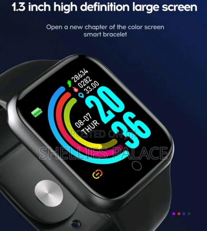 Y68 Smart Watch Heart Rate Blood Pressure Blood Oxygen