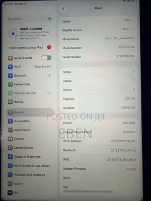 Apple iPad (2022) 256 GB Blue