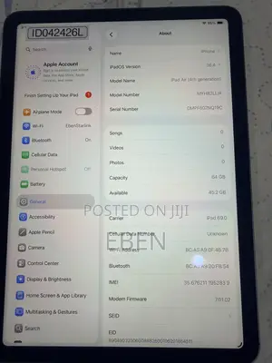 Apple iPad Air (2020) 64 GB Gray