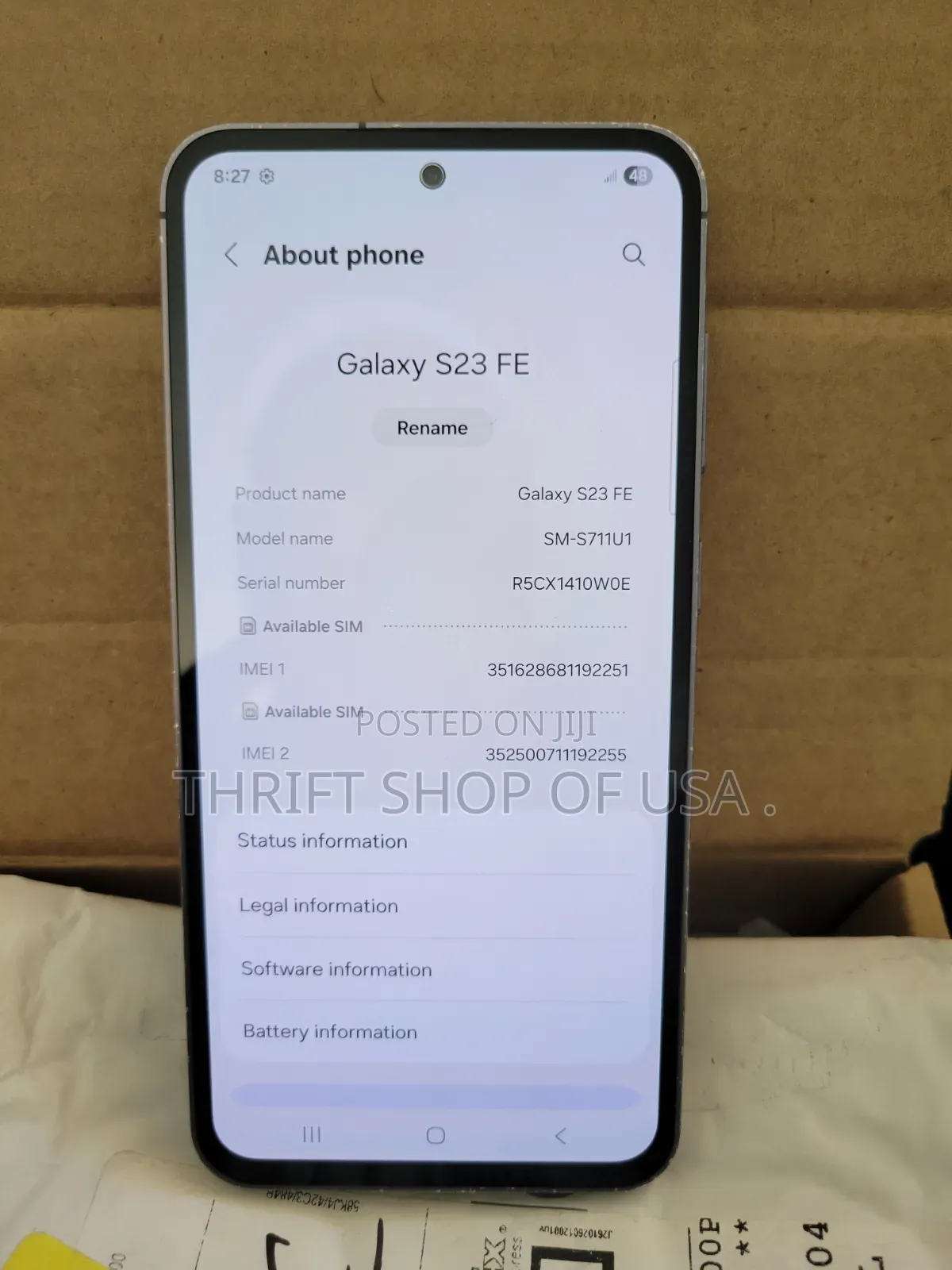 Samsung Galaxy S23 FE 128 GB Gray