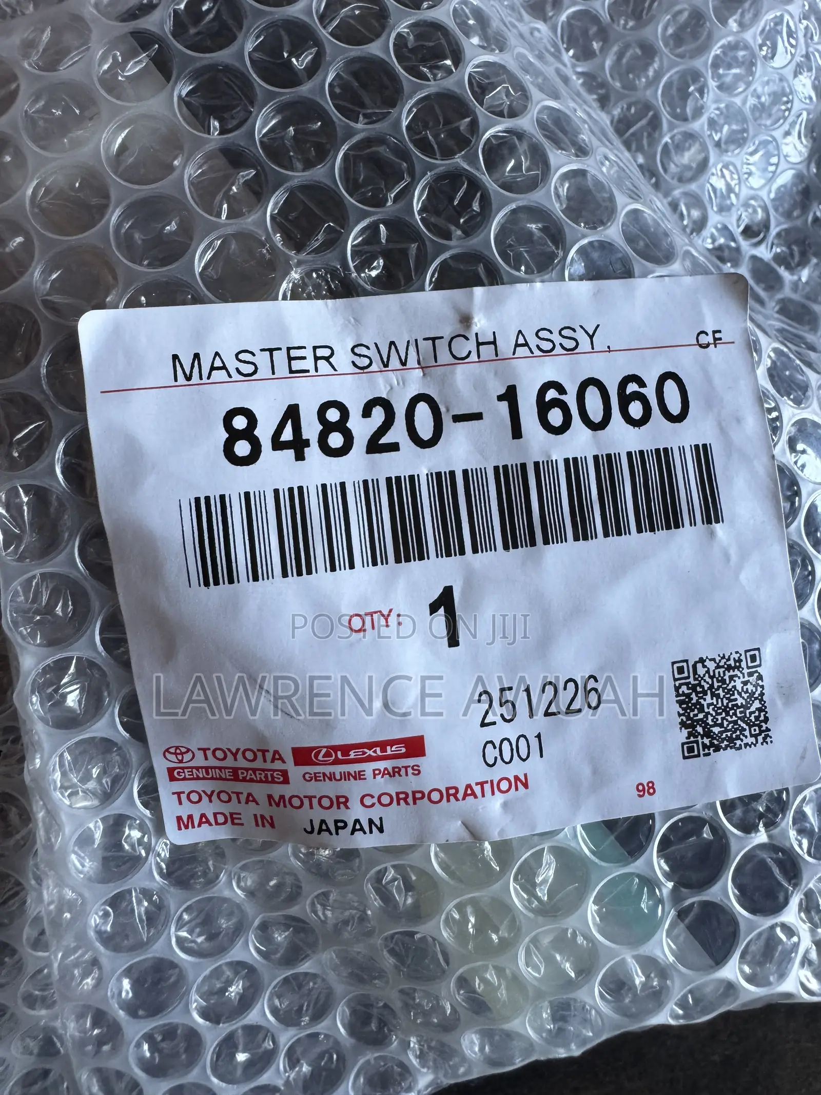 Toyota Landcruiser 79series Master Switch Assy, Power Window Regulator