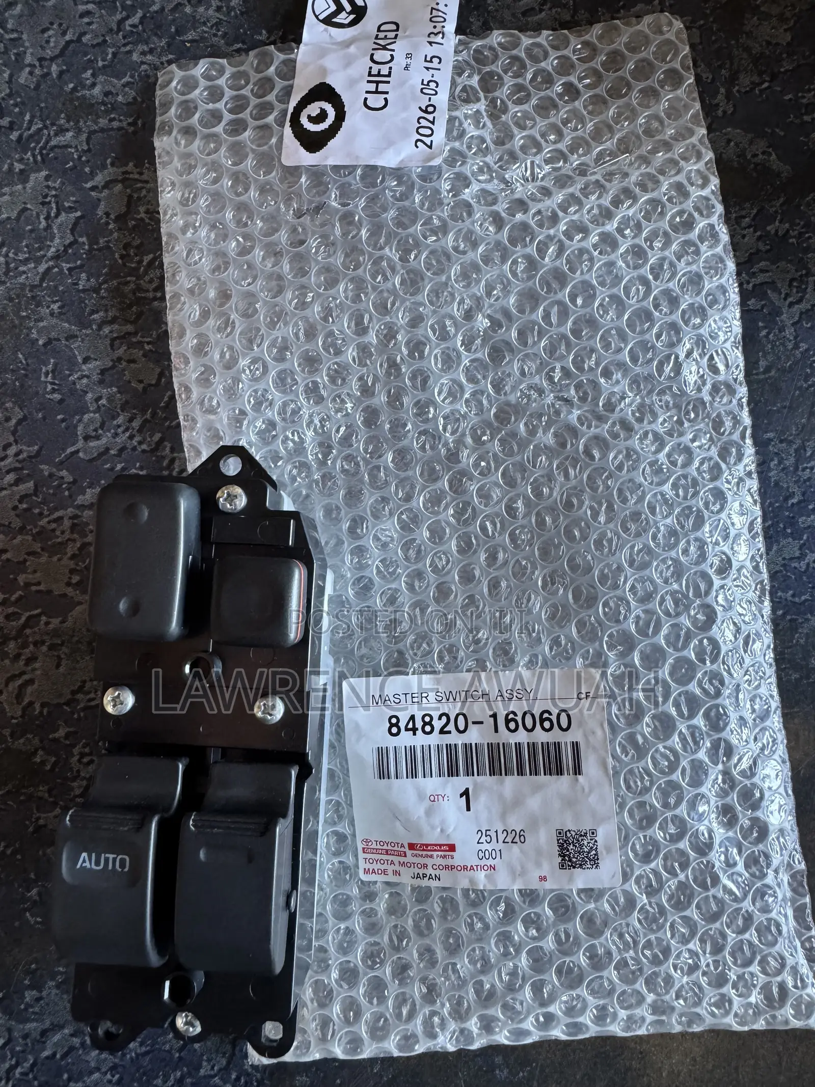 Toyota Landcruiser 79series Master Switch Assy, Power Window Regulator
