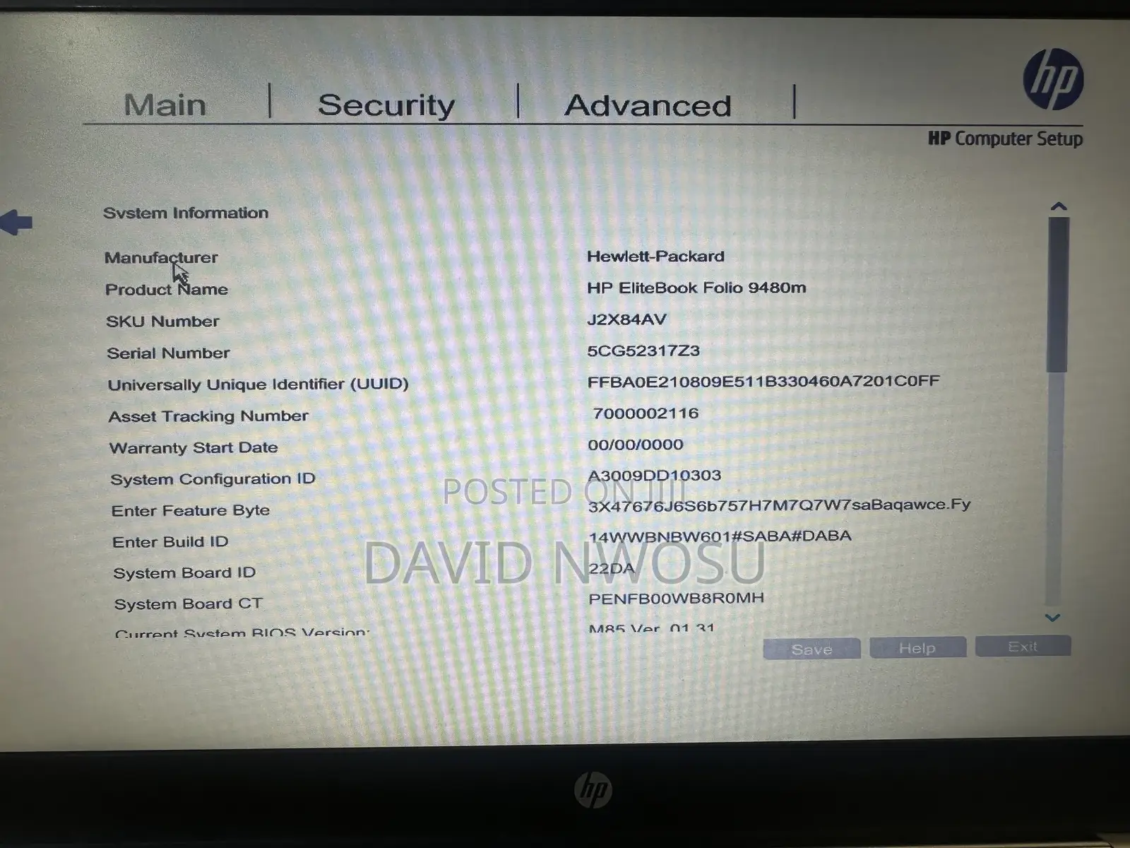 Laptop HP EliteBook Folio 9480M 8GB Intel Core i5 SSD 128GB