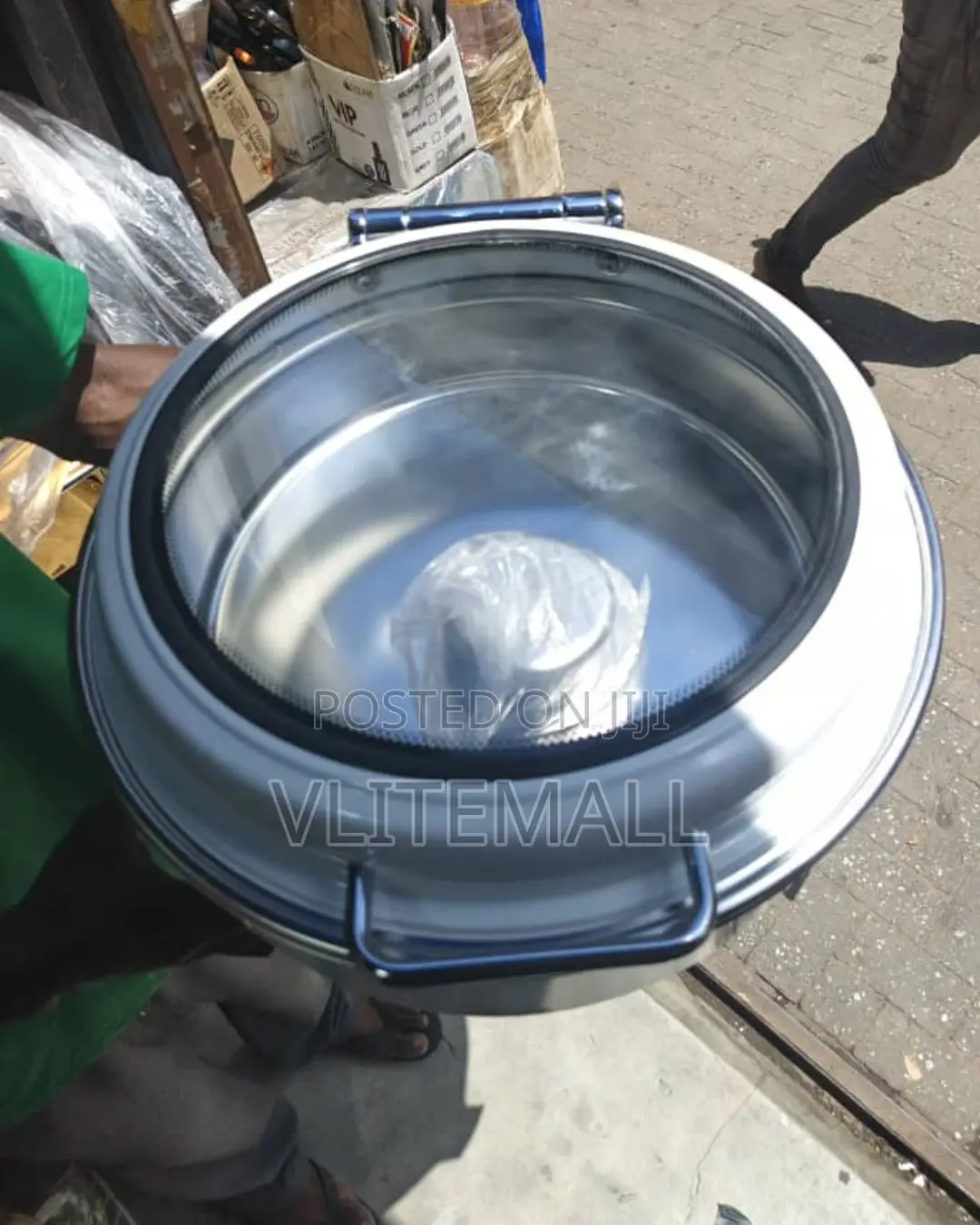 Round Hydraulic Stainless Steel Chafing Dish