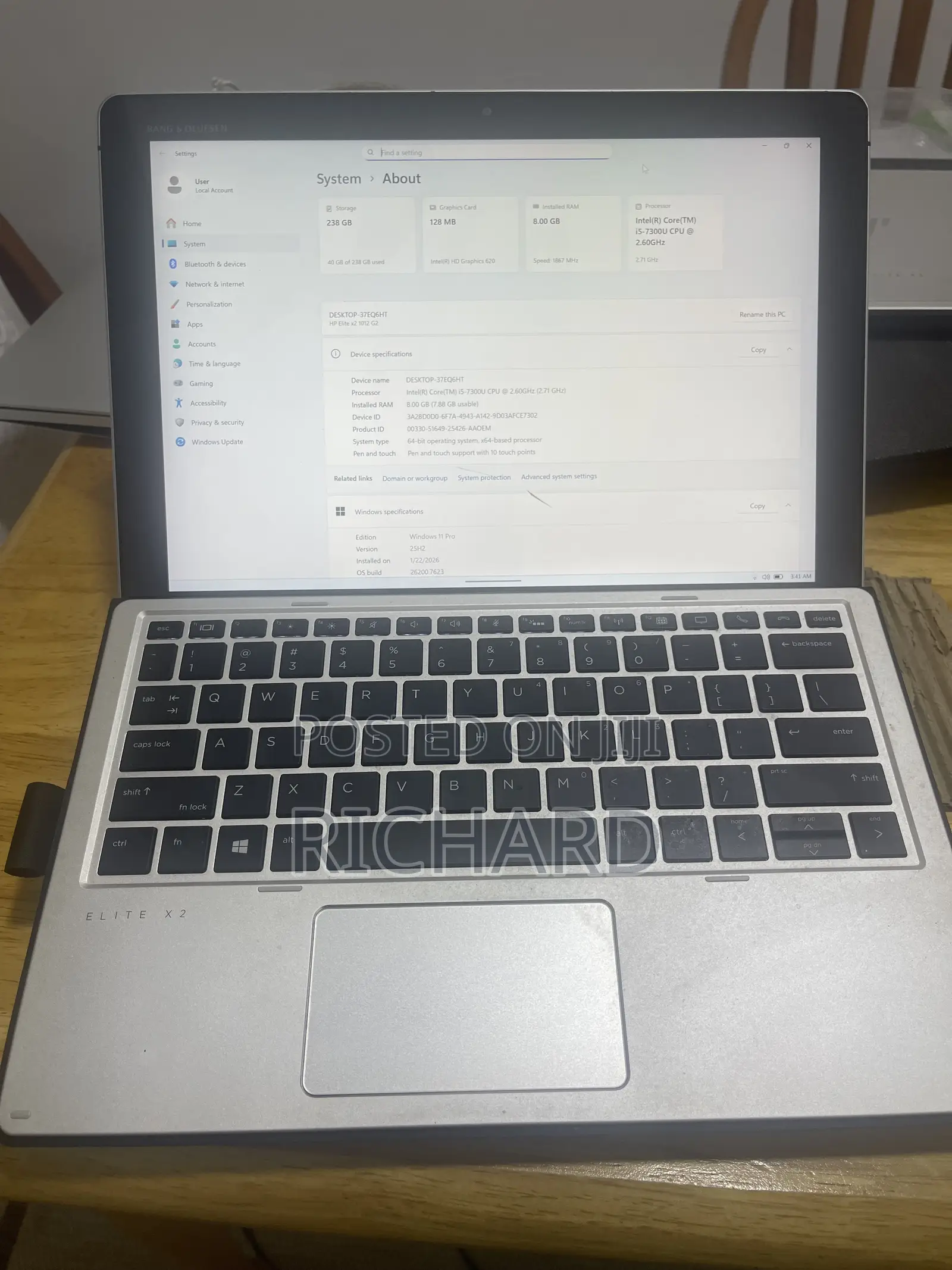 Laptop HP Elite X2 1012 G2 8GB Intel Core i5 SSD 256GB