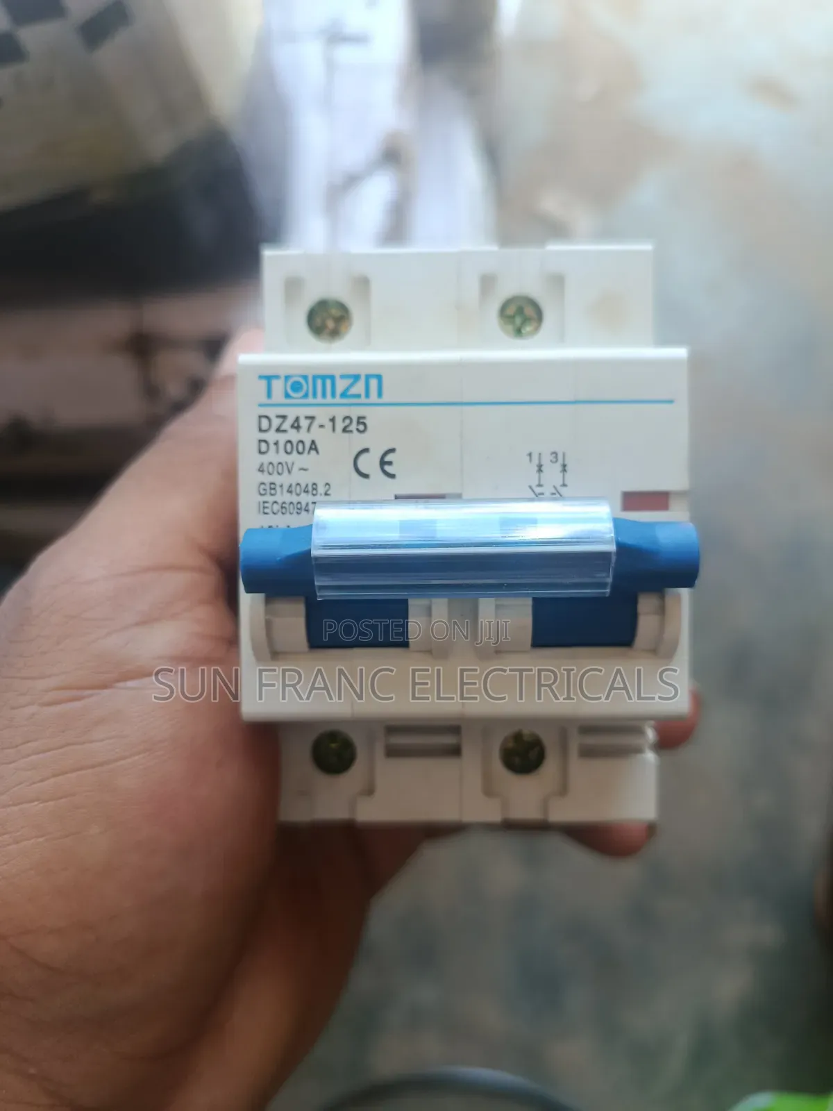 2-Pole 100a Miniature Circuit Dc Breaker (Mcb)