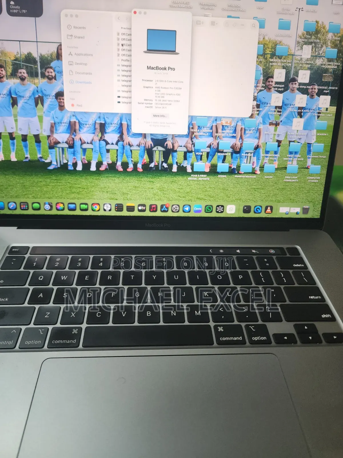 Laptop Apple MacBook Pro 2019 16GB Intel Core i7 SSD 512GB