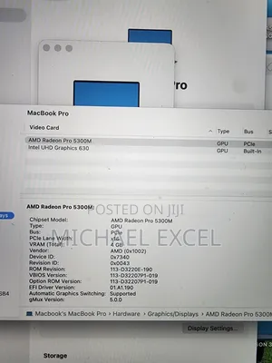 Laptop Apple MacBook Pro 2019 16GB Intel Core i7 SSD 512GB