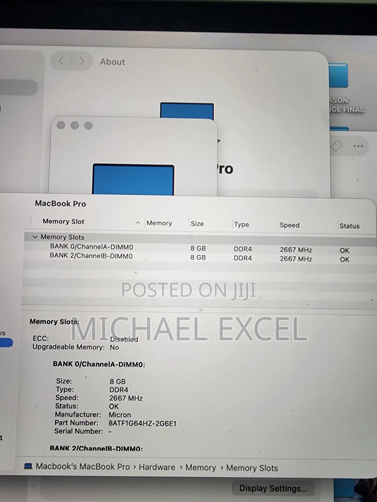 Laptop Apple MacBook Pro 2019 16GB Intel Core i7 SSD 512GB