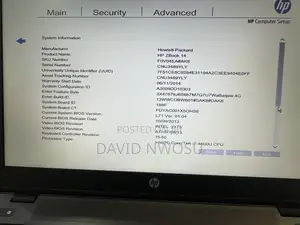 Laptop HP ZBook 14 16GB Intel Core i7 SSD 256GB
