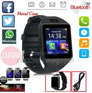 Dz09 Smart Watch, Touchscreen, Camera, Sim Memory Card Support