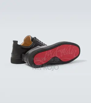 Christian Lb Louis Junior Spikes Leather Sneakers