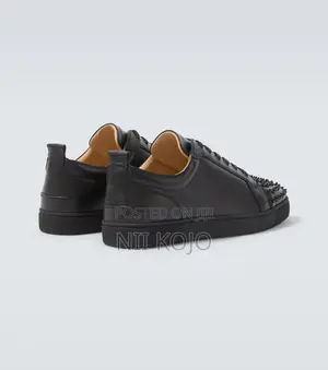 Christian Lb Louis Junior Spikes Leather Sneakers