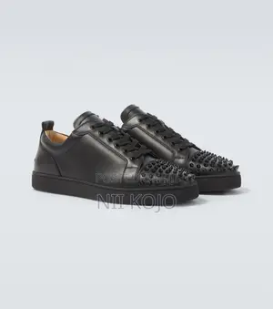 Christian Lb Louis Junior Spikes Leather Sneakers