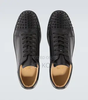Christian Lb Louis Junior Spikes Leather Sneakers