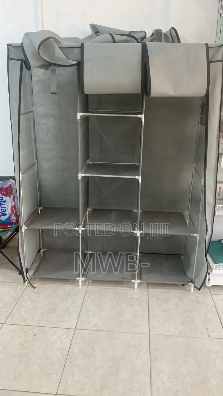 8 Section Fabric Wardrobe