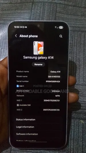Samsung Galaxy A14 128 GB White