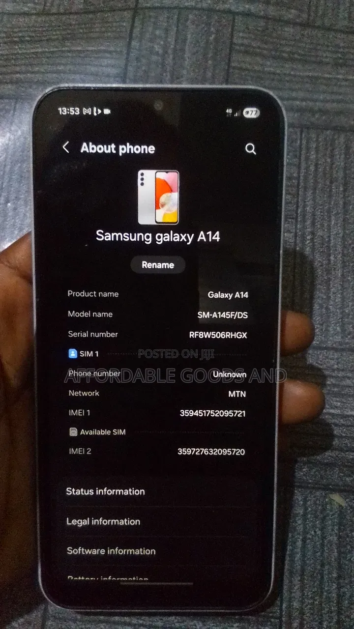 Samsung Galaxy A14 128 GB White