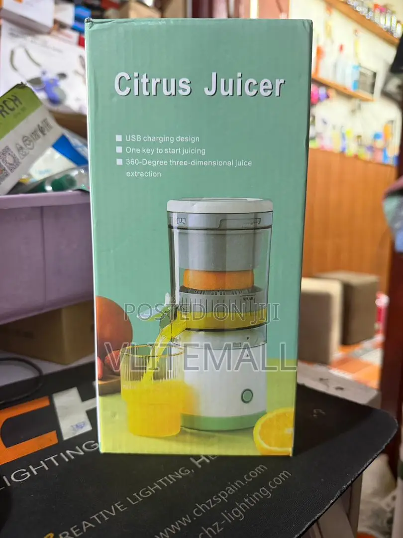 Portable Usb Rechargeable Mus Juicrini Citr a Greeen White .