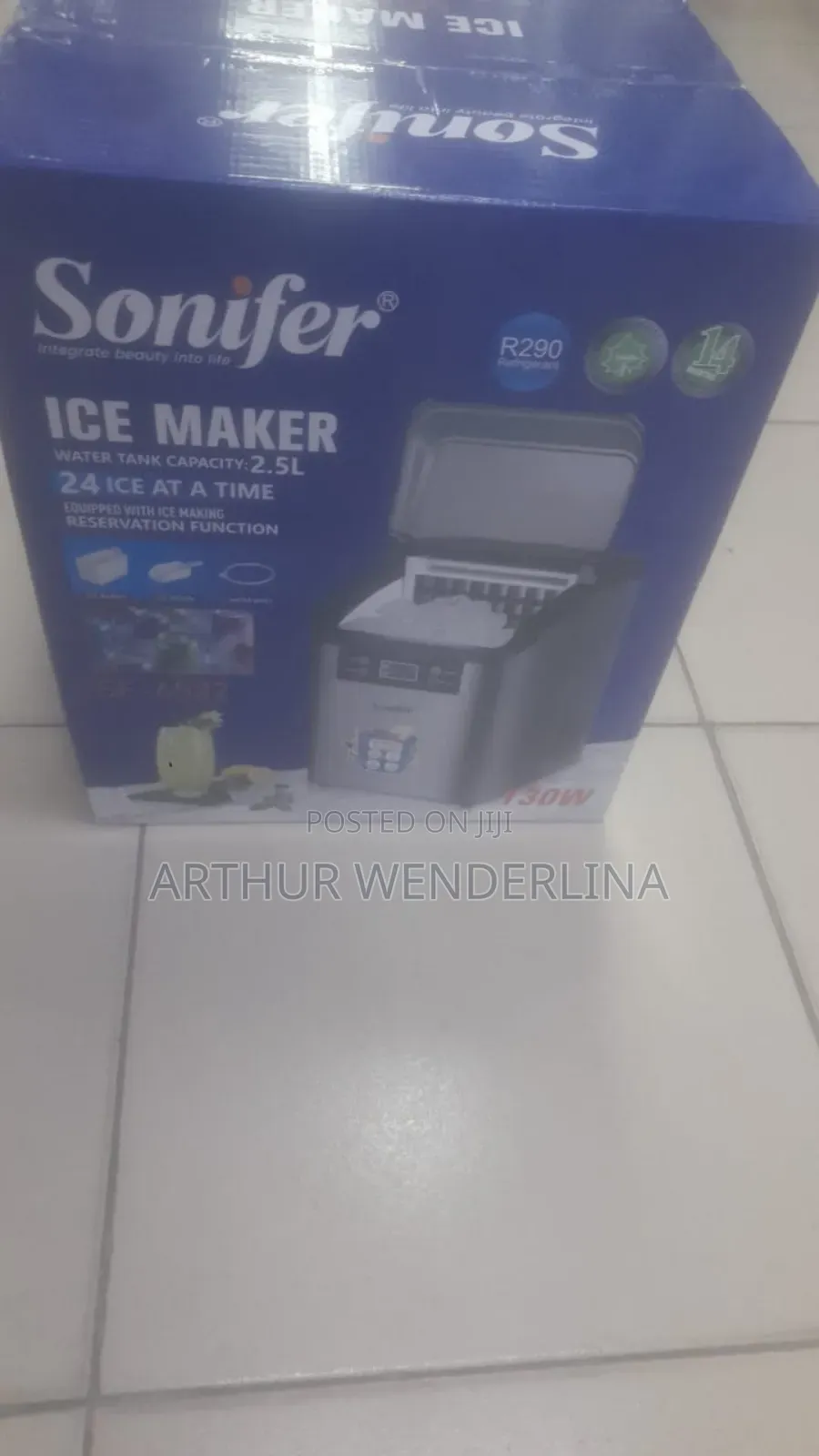 Sonifer Portable Square Ice Maker Machine 2.5liters