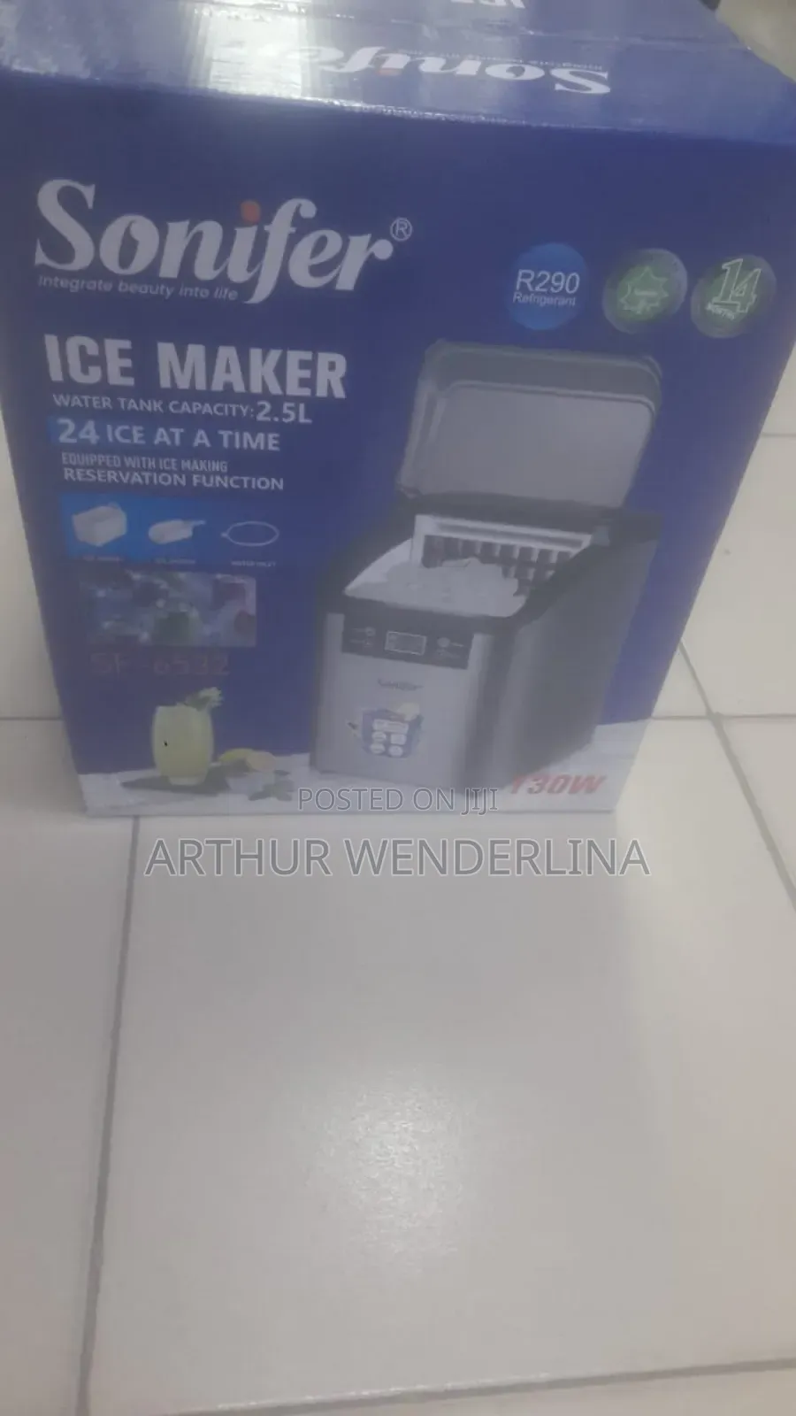 Sonifer Portable Square Ice Maker Machine 2.5liters