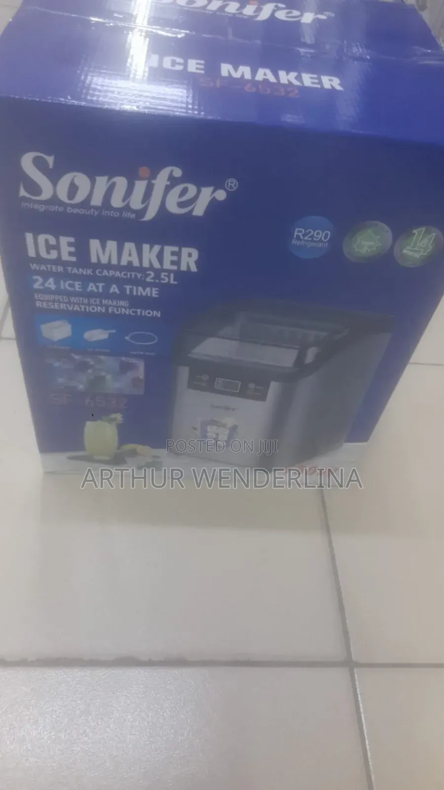 Sonifer Portable Square Ice Maker Machine 2.5liters