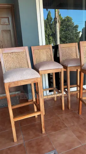 Wooden Rattan Island Stools Available
