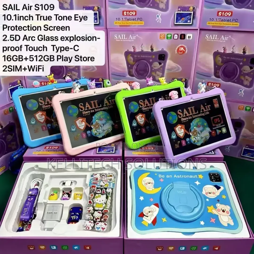 2026 Sailair 109 Kids Tablet Unbreakable Screen