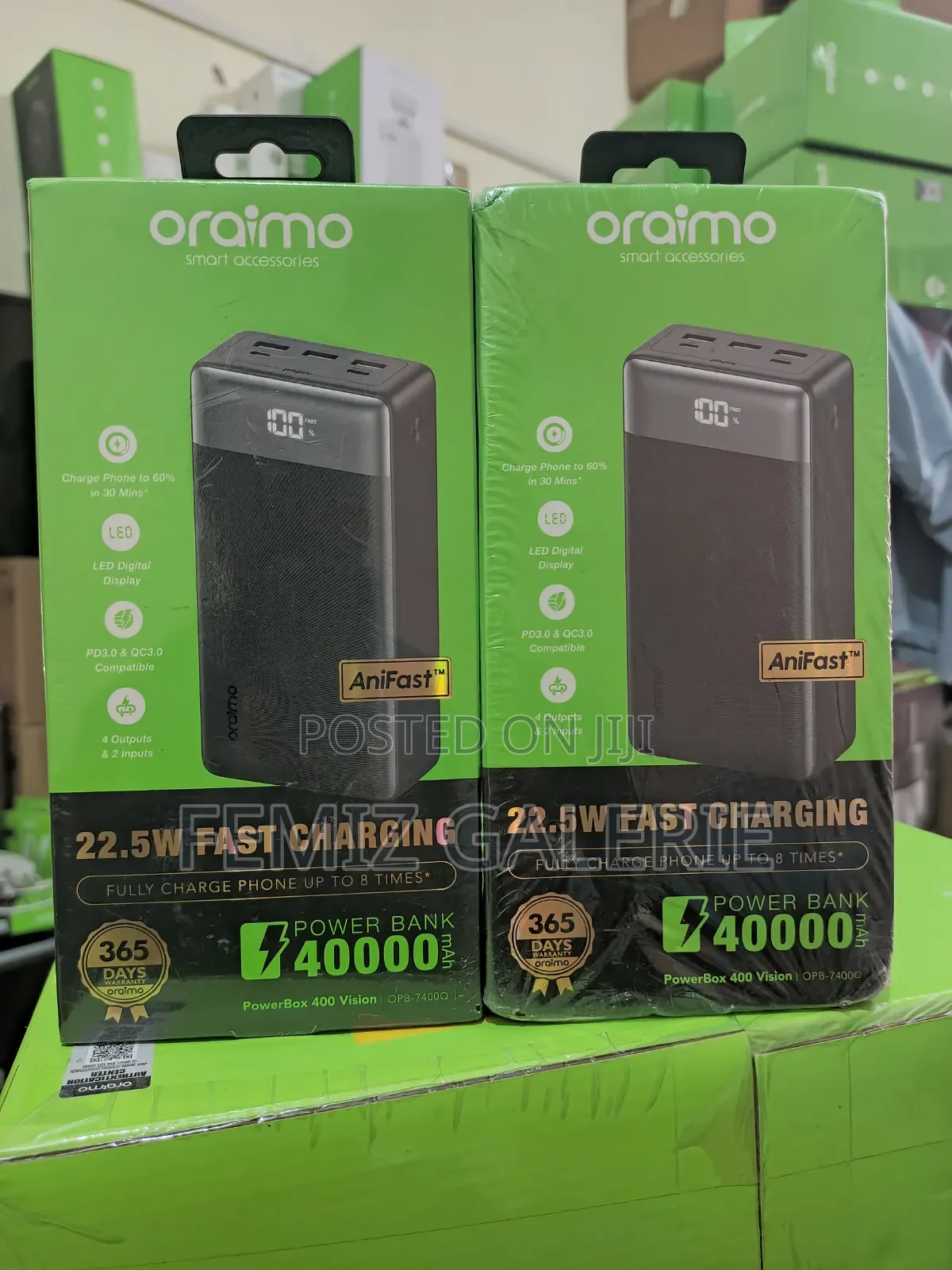 Oraimo Powerbox 400 Vision 40000mah 22.5w Power Bank