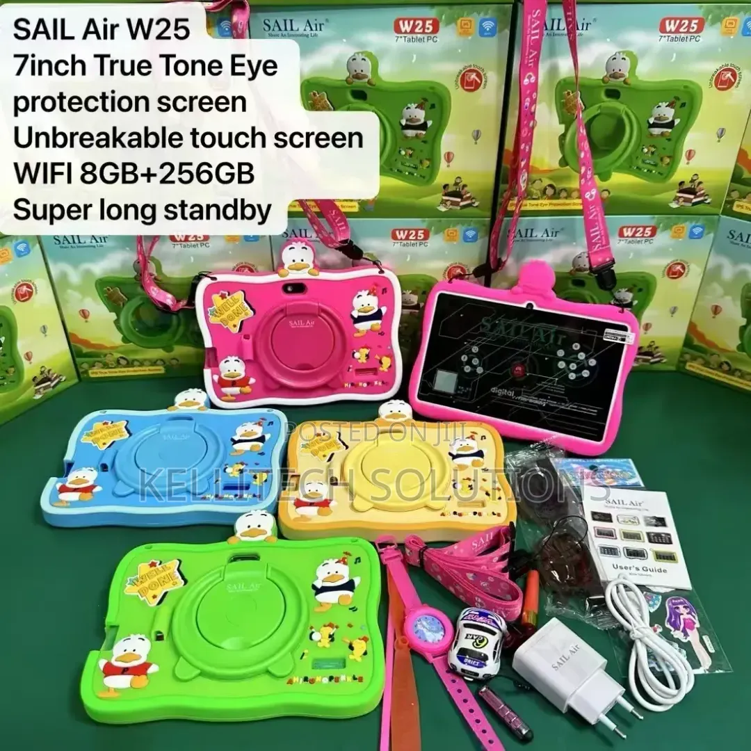 2026 Sailair W25 Kids Tablet Wifi 8gb+256gb Unbreakable Screen
