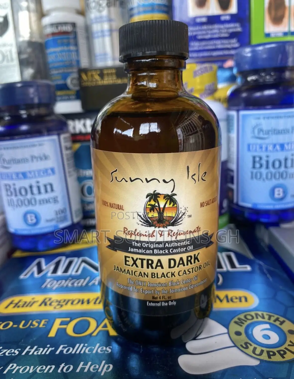 Jamaican Black Castor Oil - Extra Dark - Sunny Isle - 237mls , 8fl Oz