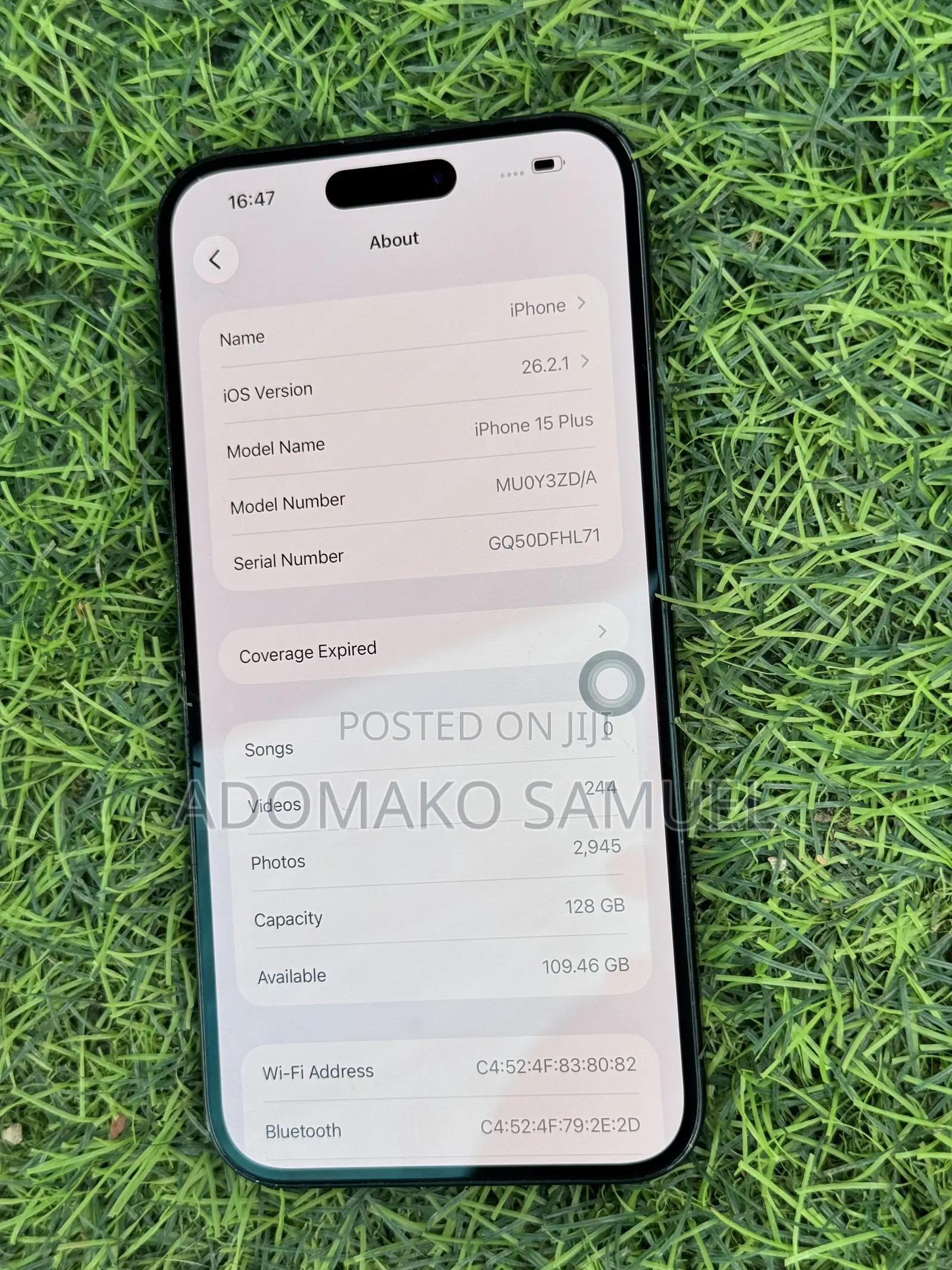 Apple iPhone 15 Plus 128 GB Black