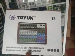 T8 Professional 8 Channel Power Mixer With Usb Bluetooth